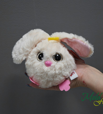 Fluffy Cream Bunny, Height 10 cm photo 394x433